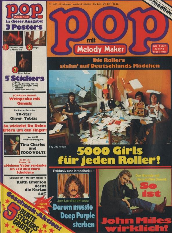 POP Magazin - Alle Ausgaben von 1976 Nr. 18