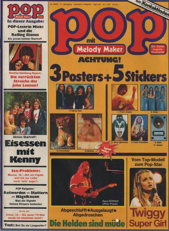 POP Magazin - Alle Ausgaben von 1976 Nr. 20