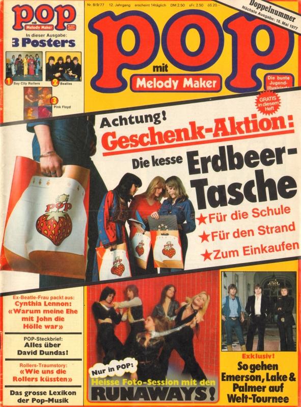 POP Magazin - Alle Ausgaben von 1977 Nr. 08/09