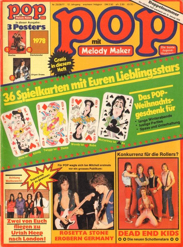 POP Magazin - Alle Ausgaben von 1977 Nr. 25/26