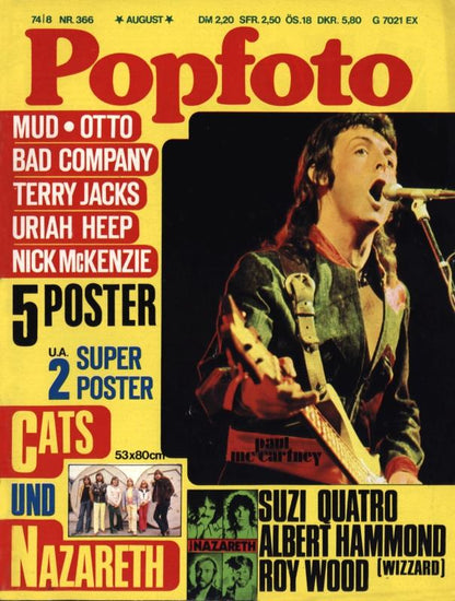 POPFOTO Magazin - Alle Ausgaben von 1974 Nr. 08
